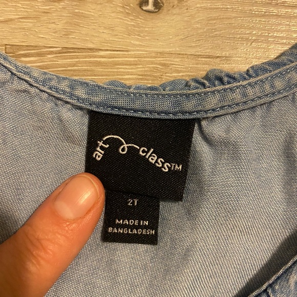 Art class target toddler girls denim shirt - Picture 2 of 3